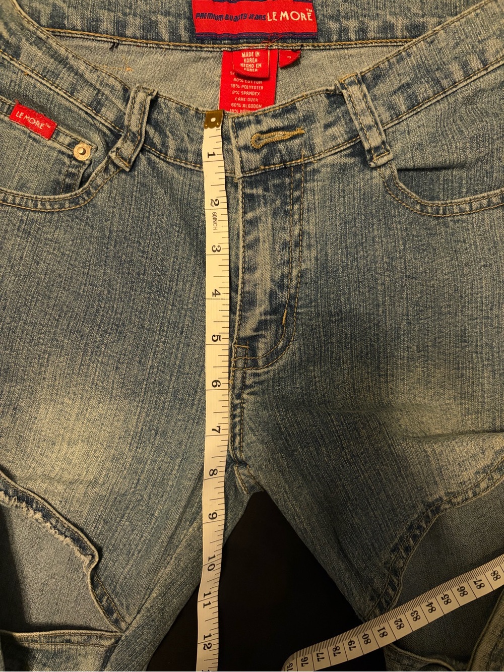 Lemore denim jeans with cut out strappy design - Picture 8 of 8
